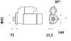 Стартер 24V 7.0KW 11Z MAHLE / KNECHT MS 905 (фото 2)