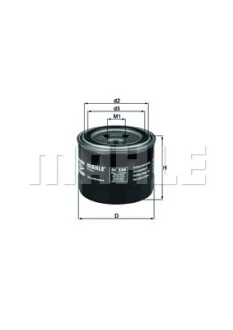 Фильтр масляный Kia/Mitsubishi/Subaru 03- (h=65.6mm) MAHLE / KNECHT OC 230
