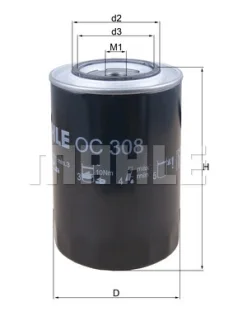 Масляный фильтр MAHLE / KNECHT OC308