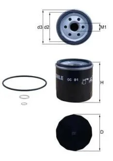 Фільтр масляний Mahle BMW Motorr-Cycle R-Mod MAHLE / KNECHT OC91D