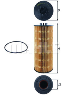 Фільтр масляний KNECHT MAHLE / KNECHT OX 168D