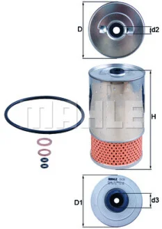 Фільтр масляний MB OM601-602 MAHLE / KNECHT OX 38D