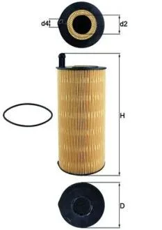 Масляный фильтр MAHLE / KNECHT OX423/9D