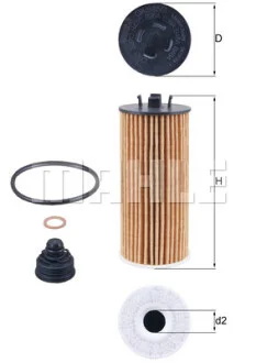 Фільтр масляний BMW X1 (F48) 1.8-2.0i 14-/Mini Cooper 13- MAHLE / KNECHT OX 815/1D