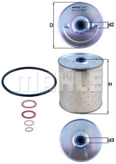 Фильтр масляный MAHLE / KNECHT OX85D