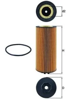 Фільтр масляний MB Atego OM936.912/OM936.973 11- MAHLE / KNECHT OX 987D