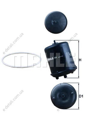 Масляний фільтр MAHLE / KNECHT OZ 9D (фото 1)