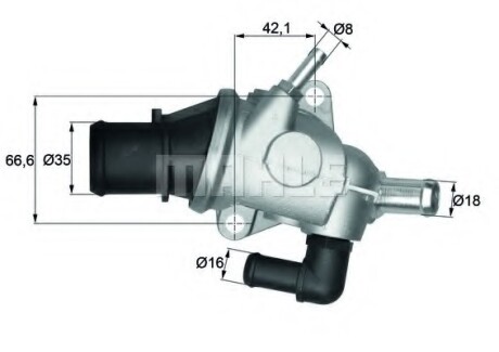 Термостат MAHLE / KNECHT TI12588