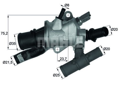 Термостат MAHLE / KNECHT TI16688