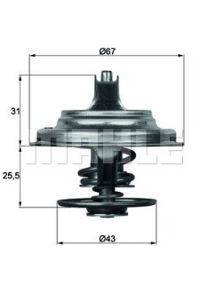 Термостат MAHLE / KNECHT TX 23 71D