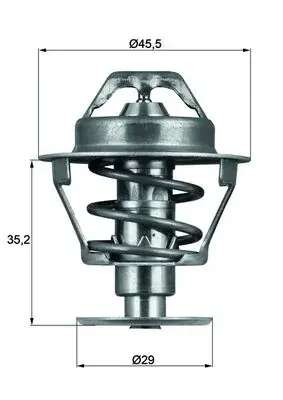 Термостат системи охолодження MAHLE / KNECHT TX8189D (фото 1)