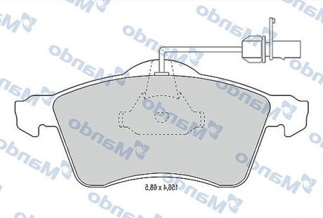 Гальмівні колодки до дисків MANDO MBF015022