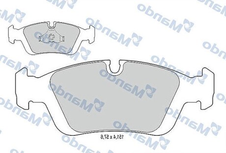 Гальмівні колодки до дисків MANDO MBF015400