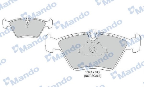 Гальмівні колодки до дисків MANDO MBF015406