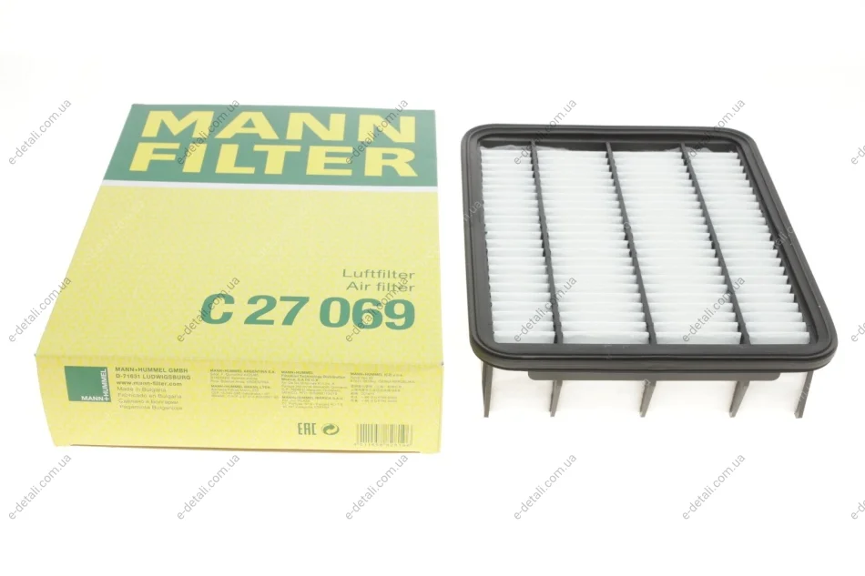 Фильтр воздушный Toyota Land Cruiser 2.8D-4D 15- MANN C27069 (фото 1)