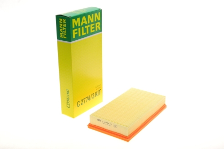 Фільтр повітряний (к-кт) -FILTER MANN C 2774/3 KIT