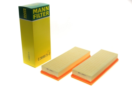Фільтр повітряний (к-кт) -FILTER MANN C 3698/3-2 (фото 1)