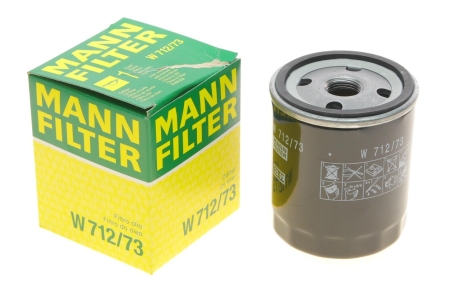 Фільтр масляний -FILTER MANN W 712/73 (фото 1)