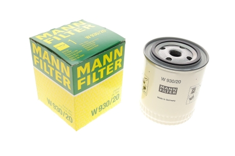Фільтр масляний -FILTER MANN W 930/20 (фото 1)