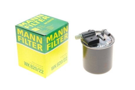 Фільтр паливний -FILTER MANN WK 820/22 (фото 1)