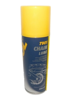 Мастило біле синтетичне для вело/мото ланцюгів Chain Lube (аэрозоль), 200мл. Mannol 7901