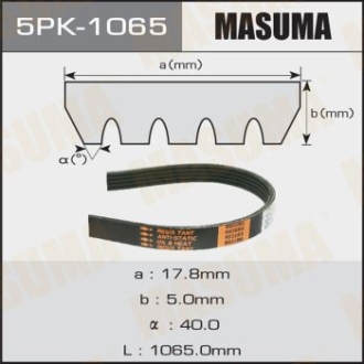 Ремінь поліклінової 5PK-1065 MASUMA 5PK1065