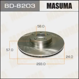 Диск тормозной передний (кратно 2) FORESTER IMPREZA 01- MASUMA BD8203