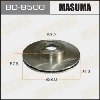 Диск гальмівний передній (кратно 2) Subaru Forester, Impreza, Legasy, Outback (02-06) MASUMA BD8500 (фото 1)