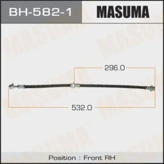 Шланг тормозной передний правый Nissan Teana (08-14) Masuma MASUMA BH5821