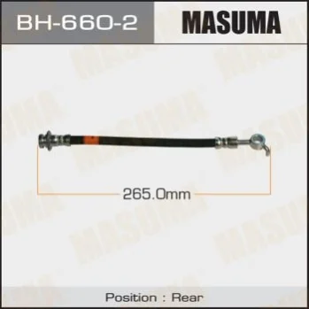 Шланг тормозной задний Nissan Qashqai (06-13) Masuma MASUMA BH6602 (фото 1)