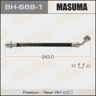 Шланг гальмівний MASUMA BH6681 (фото 1)