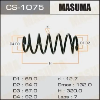 Пружина задня Toyota Auris, Corolla (06-13) Masuma MASUMA CS1075