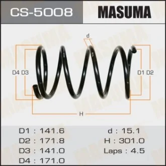 Пружина підвіски передня Honda CR-V (02-) Masuma MASUMA CS5008