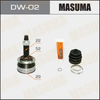 ШРУС 29x52x22 CHEVROLET AVEO (T250, T255), CHEVROLET LACETTI (J200) MASUMA DW02 (фото 1)