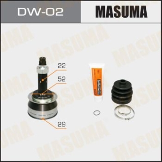 ШРУС 29x52x22 CHEVROLET AVEO (T250, T255), CHEVROLET LACETTI (J200) MASUMA DW02