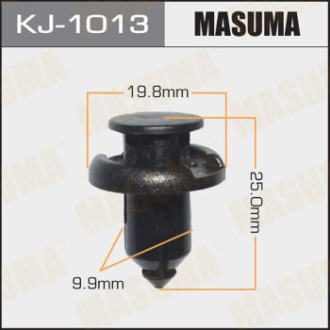 Клипса крепления бампера Honda Accord, CR-V (кратно 10) MASUMA KJ1013 (фото 1)