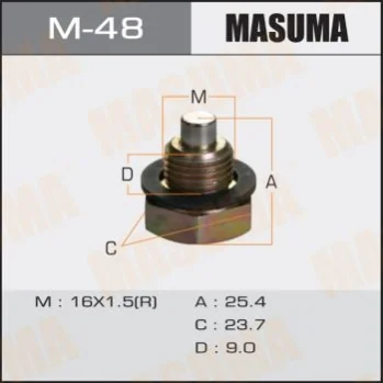 Пробка сливная поддона (с шайбой) Toyota MASUMA M48 (фото 1)