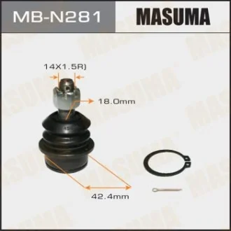 Опора кульова переднього верхнього важеля Nissan Navara, Pathfinder (05-14) Masuma MASUMA MBN281