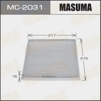 Фільтр салону SUBARU OUTBACK (15-20), TOYOTA PRIUS (10-17), GEELY MK 1.5 (12-17) MASUMA MC2031