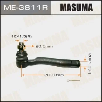 Наконечник рулевой тяги out RH TOYOTA LAND CRUISER 100, LEXUS LX470, -2000.08 MASUMA ME3811R