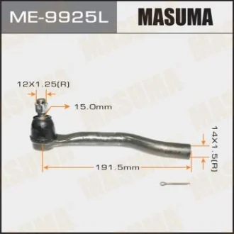 Наконечник кермовий лівий Honda Accord 2.4 (13-) Masuma MASUMA ME9925L