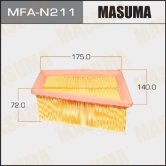 Фільтр повітряний NISSAN/ ALMERA 2012- MASUMA MFAN211