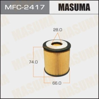 Фільтр масляний (вставка) Ford Focus (05-15), Mondeo (07-) D 2.0, 2.2/ Mazda 6 (02-10) 1.8, 2.0, 2.5 MASUMA MFC2417 (фото 1)
