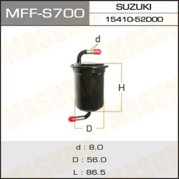 Фильтр топливный Suzuki Grand Vitar 2.7 (-09) Masuma MASUMA MFFS700 (фото 1)