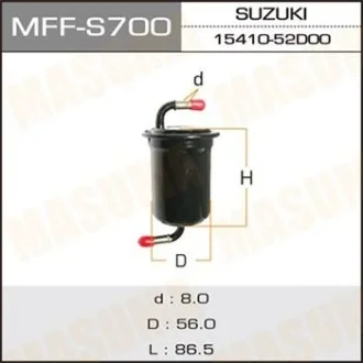 Фильтр топливный Suzuki Grand Vitar 2.7 (-09) Masuma MASUMA MFFS700