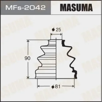 Пильовик ШРУС внутрішній (силікон) Mitsubishi L200 (05-), Pajero (00-06), Pajero Sport (09-) Masuma MASUMA MFS2042
