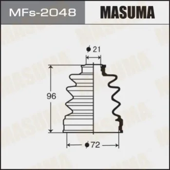 Пыльник ШРУСа (силикон)SUBARU OUTBACK (BR) 2.5 i AWD (13-18), SUBARU FORESTER (08-13) MASUMA MFs2048 (фото 1)