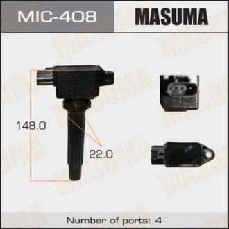 Катушка зажигания Mazda CX-5, CX-9, 3, 6 1.5, 2.0, 2.5 (12-) MASUMA MIC408 (фото 1)