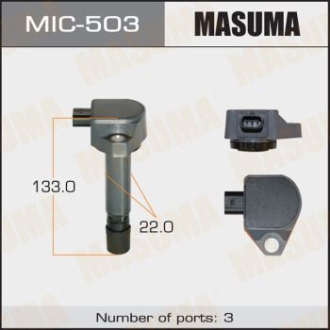 Катушка зажигания Honda Accord 2.0, Civic 1.6, 1.8 (-12) MASUMA MIC503