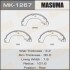 Колодки тормозные задн Nissan Tida 1.5, 1.8 (07-) стояночного тормоза MASUMA MK1267 (фото 1)